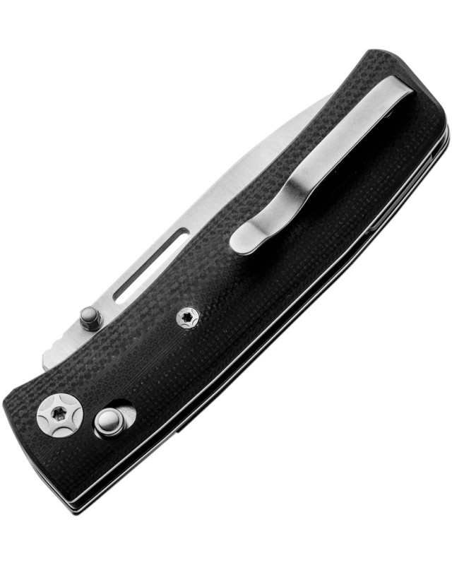 LionSteel Nini 1 Satin M390 Bohler Steel Blade Carbon Fiber Handle