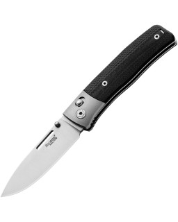 LionSteel Nini 2 Satin Bohler M390 Steel Blade Black G10 Handle