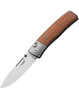 LionSteel Nini 2 Satin Bohler M390 Steel Blade Santos Wood Handle