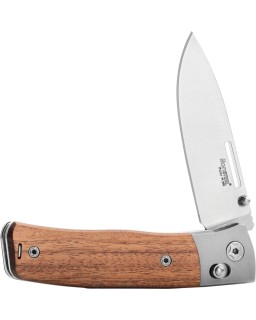 LionSteel Nini 2 Satin Bohler M390 Steel Blade Santos Wood Handle
