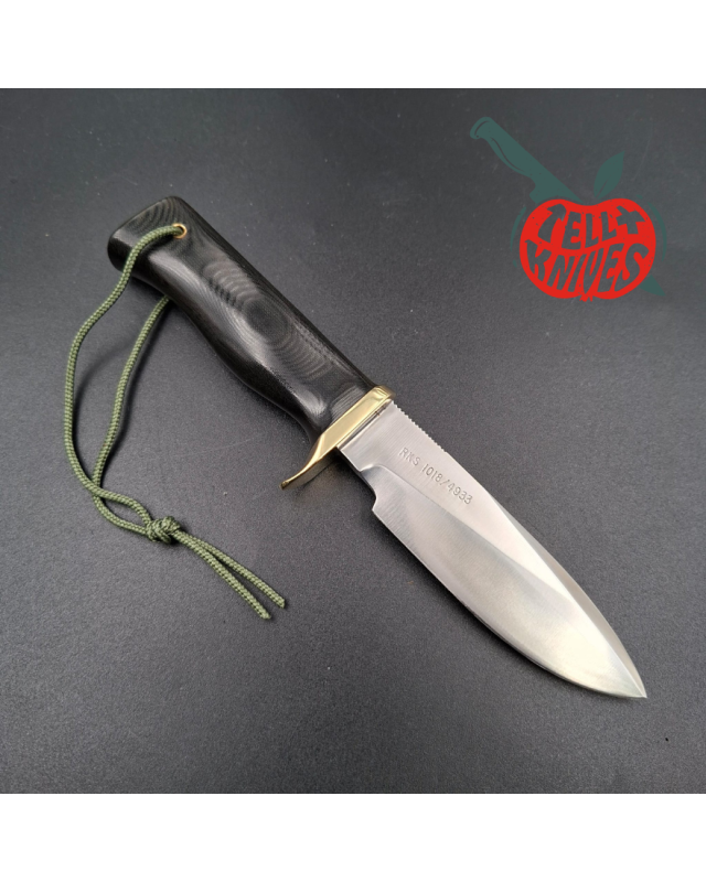 Randall Made Knives Model RKS5 2005 Limited Edition forged stainless steel blade black micarta handle