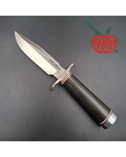 Randall Made Knives Model 1 Mini forged stainless steel black micarta handle Nickel Silver guard Duralumin pommel