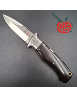 AL MAR SERE 3003 Special Forces folding knife AUS6 stainless steel spear point blade black and red micarta handle