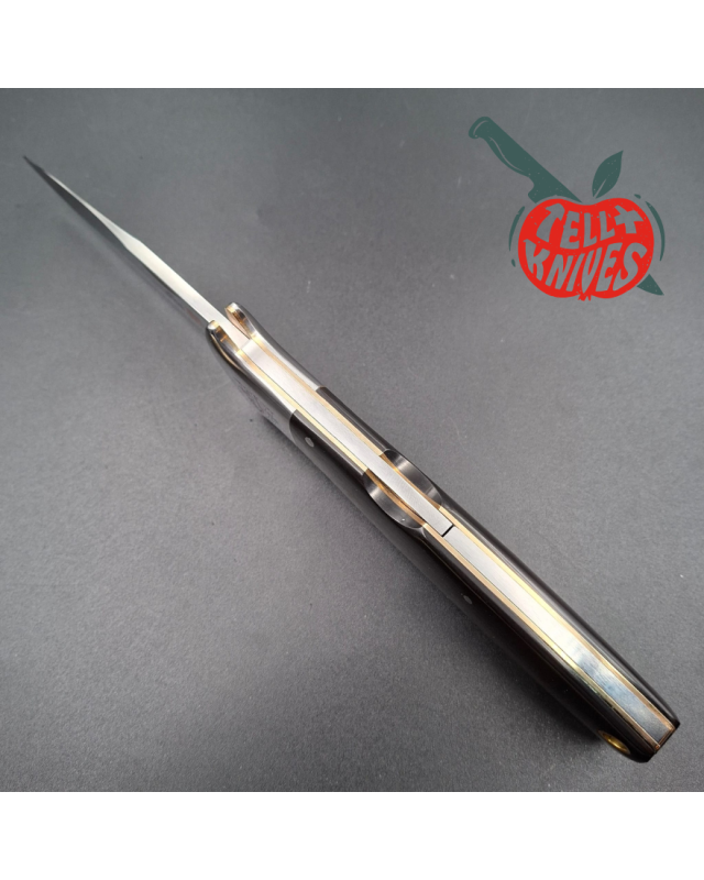 AL MAR SERE 3003 Special Forces folding knife AUS6 stainless steel spear point blade black and red micarta handle