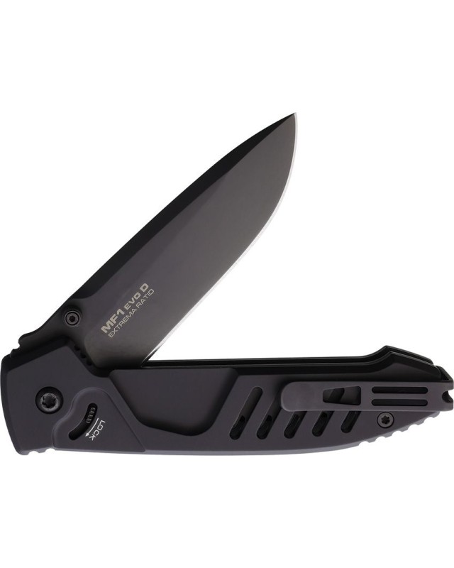 Extrema Ratio MF1 EVO D N690 stainless steel black coated blade black aluminium handle Linerlock