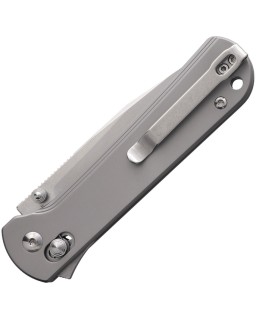CJRB Bolt Recoil Lock Stonewashed AR-RPM9 Steel Blade Gray Titanium Handle