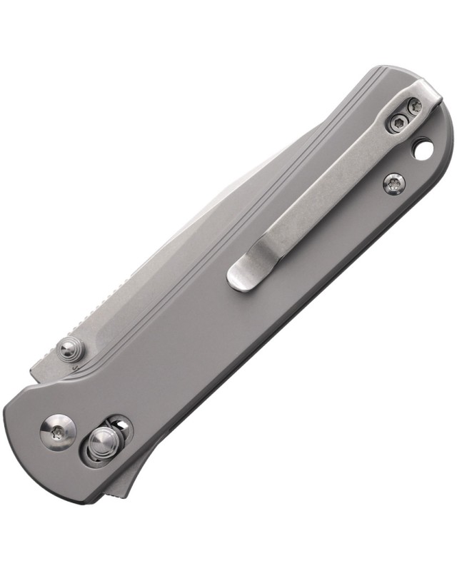 CJRB Bolt Recoil Lock Stonewashed AR-RPM9 Steel Blade Gray Titanium Handle