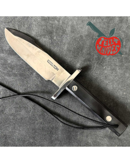Randall Made Knives Astro Full Tang Stainless steel nickel silver hilt black micarta handle black leather sheath