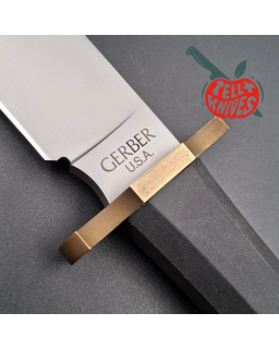 Gerber Legendary Blades Coffin Handle Bowie 440 black nylon sheath