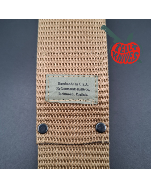 John EK - 1991 Commando Bowie - Operation Desert Storm Edition full tang grey coated 440C steel blade paracord wrapped