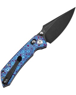 Kansept Fenrir Crossbar Lock Blackwash CPM S35VN Timascus Handle