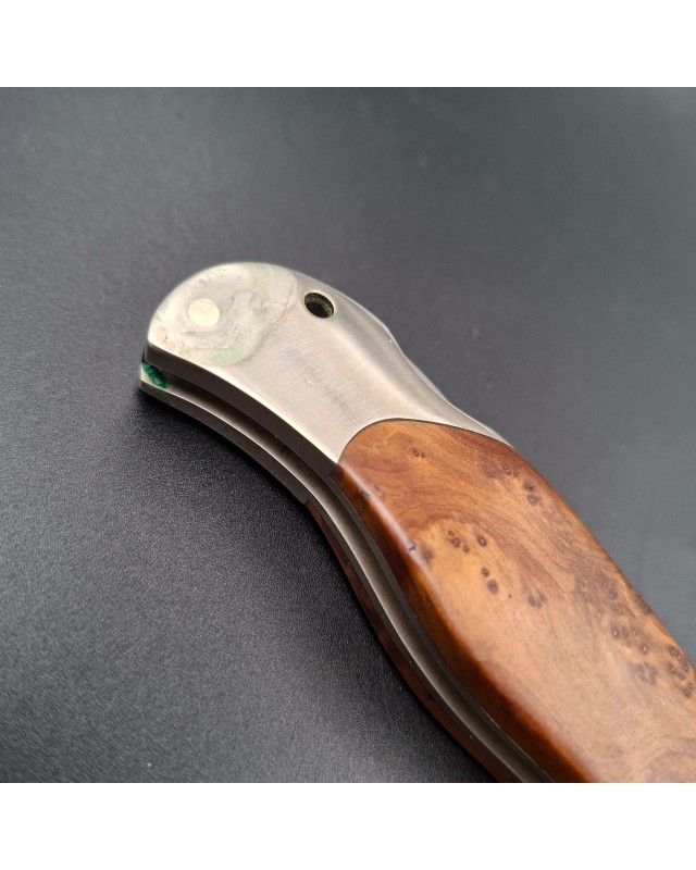 BÖKER Soligen Optima folding knife 1997 Limited Edition 440C stainless steel blade Thuya wood