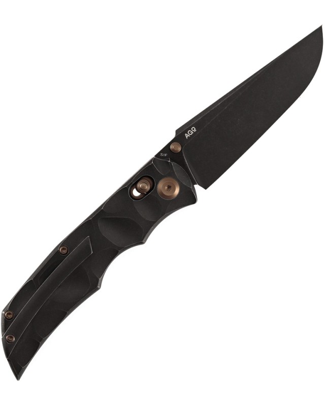 Kansept SIF Crossbar Lock Blackwash CPM S35VN Steel Blackwash Titanium Handle