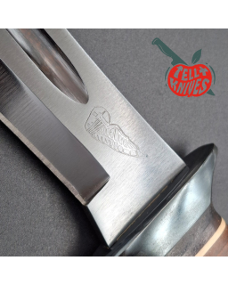 BÖKER HATTORI 2003 USMC Force Recon fighting Knife gun blued SK5 carbon steel stacked leather handle only 300 made