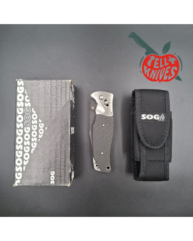 SOG 2009 TomCat 3.0 Kataba LTD Carbon Fiber and VG-10 Blade S95SL G10 handle with pouch and box