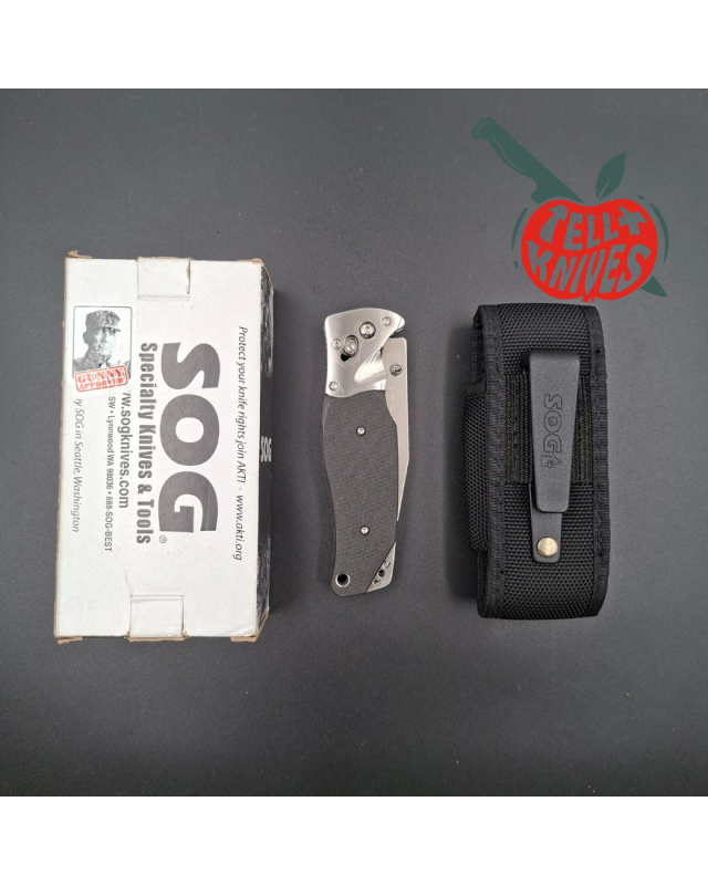 SOG 2009 TomCat 3.0 Kataba LTD Carbon Fiber and VG-10 Blade S95SL G10 handle with pouch and box