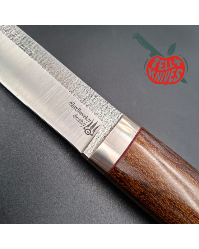Sergey Shidlovskiy Custom Knives Model Classic Tanto forged Bohler N690 stainless steel old school micarta handle