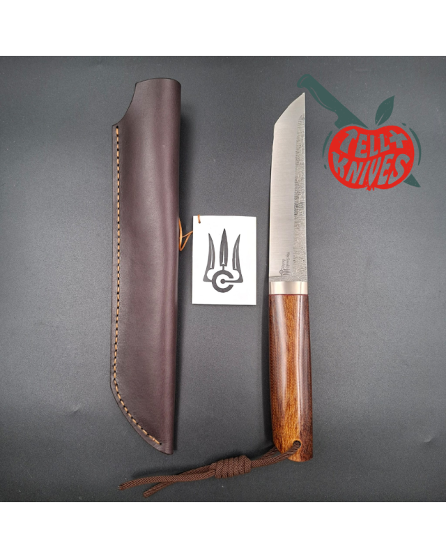 Sergey Shidlovskiy Custom Knives Model Classic Tanto forged Bohler N690 stainless steel old school micarta handle