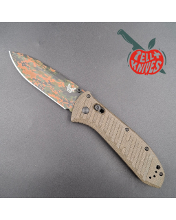 Benchmade 2026 Presidio II Limited Edition S30V steel Camo Cerakote pattern blade brown canvas micarta handle