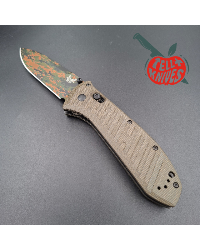 Benchmade 2026 Presidio II Limited Edition S30V steel Camo Cerakote pattern blade brown canvas micarta handle