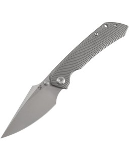 Kansept Fenrir Framelock Satin CPM S35VN Steel Blade Gray Titanium Handle