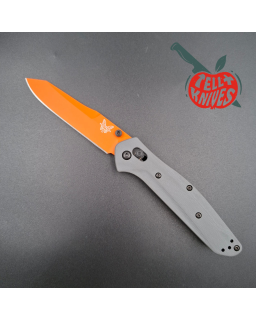Benchmade 940OR-2405 Osborne S30V Steel orange Cerakote blade finish grey G10 handle Bass Pro Shop Exclusive