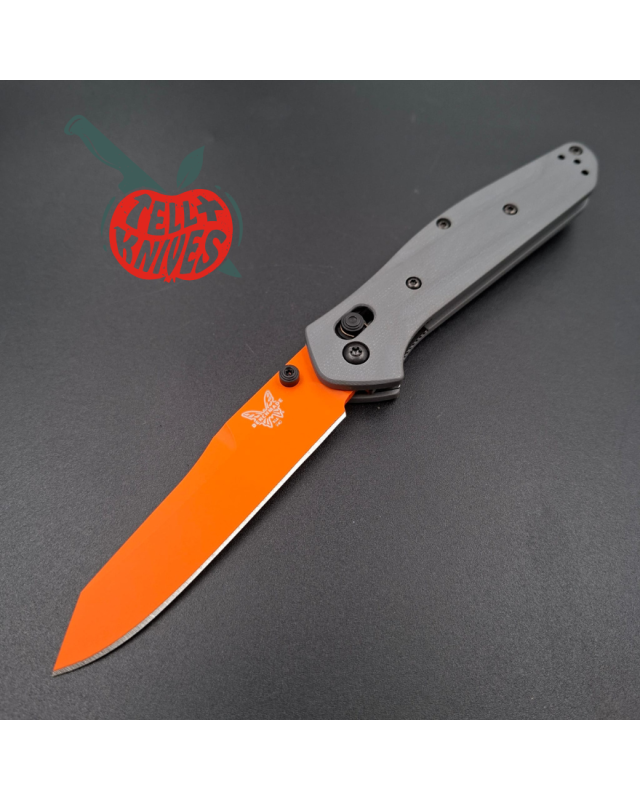 Benchmade 940OR-2405 Osborne S30V Steel orange Cerakote blade finish grey G10 handle Bass Pro Shop Exclusive