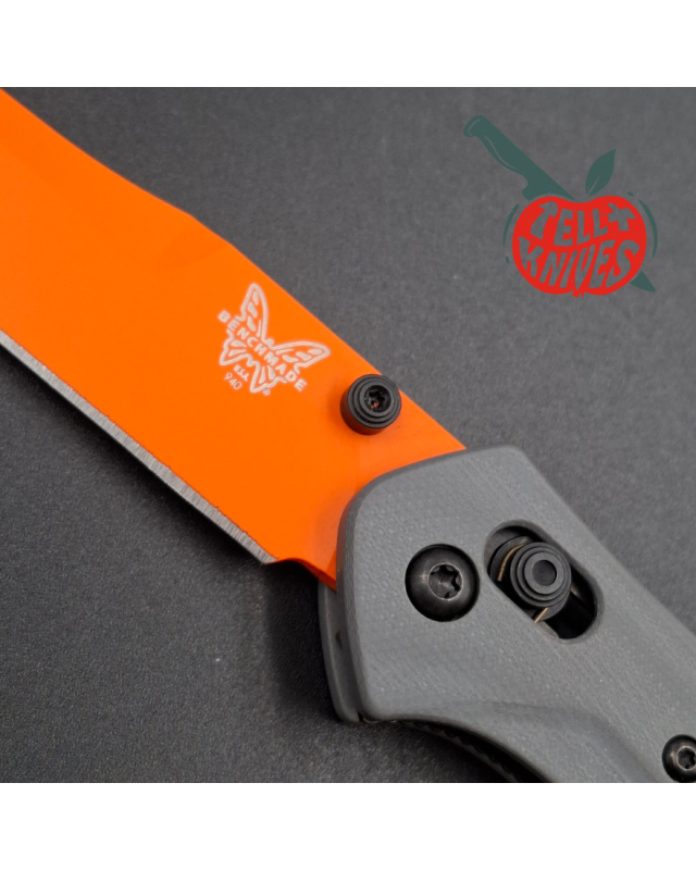 Benchmade 940OR-2405 Osborne S30V Steel orange Cerakote blade finish grey G10 handle Bass Pro Shop Exclusive