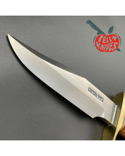 Randall Model 15 Airman Carbon Steel Stacked Leather Handle Brass Guard Duralumin Pommel Braun Leather Sheath