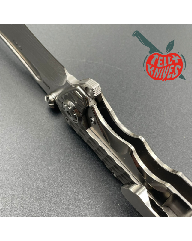 ADV Tactical Brawler M390 steel satin finish blade 3D diamond milling titanium handle flipper