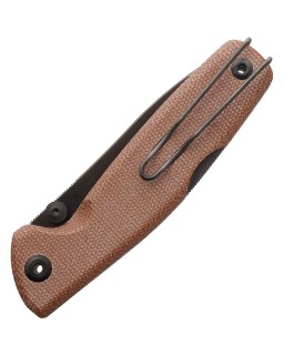 Real Steel Yak Folding Knife  14C28N Steel Natural Micarta Handle