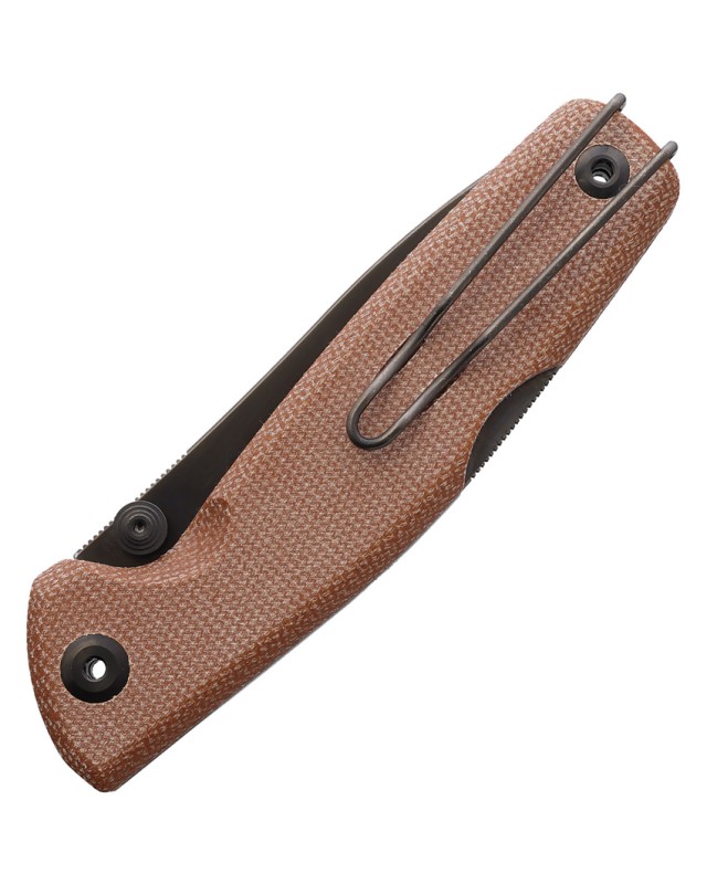 Real Steel Yak Folding Knife  14C28N Steel Natural Micarta Handle