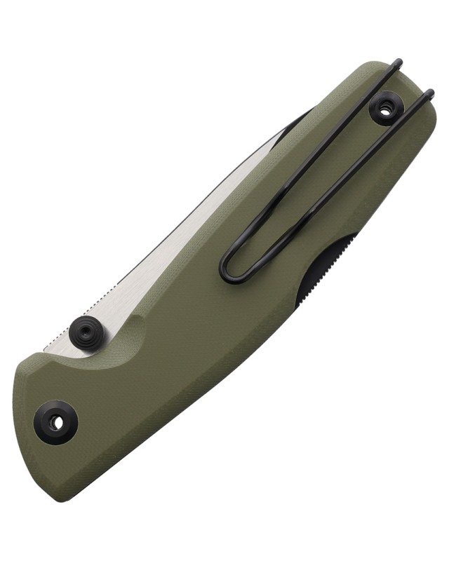 Real Steel Yak Folding Knife  14C28N Steel Green G10 Handle