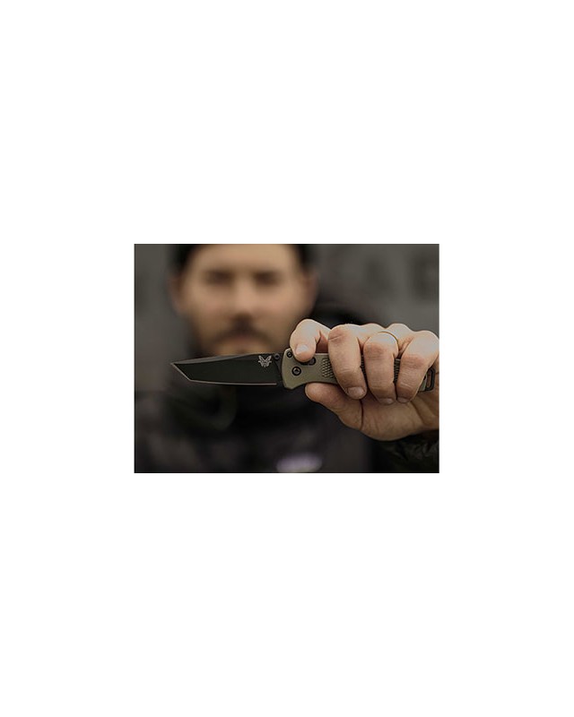 Benchmade Bailout Ranger Green Folding Knife 537BK_06 CPM S30V Steel Green Grivory Handle