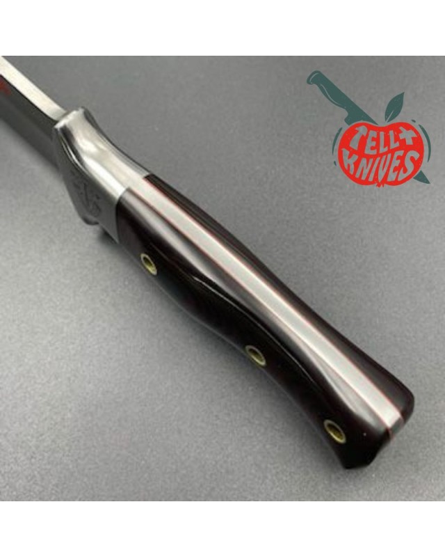 AL MAR KNIVES AMK SERE 3007 Large Fighting Knife full tang AUS-6A steel micarta handle black leather sheath Special Forc