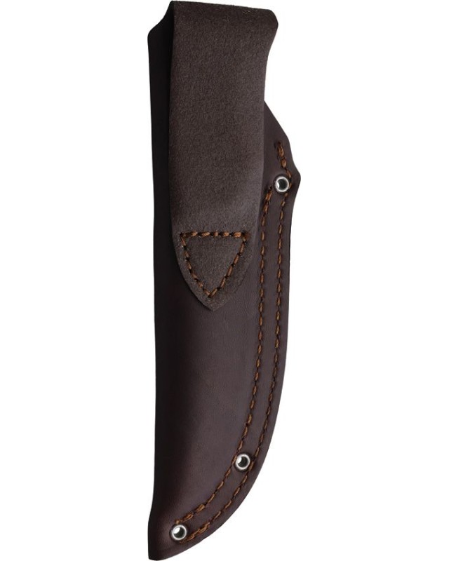 BRADFORD Guardian 4.5 fixed blade full tang N690 steel coyote Cerakote blade finish black micarta handle brown leather s