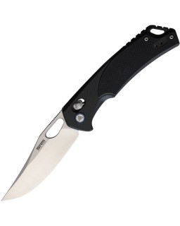 SRM 9201 folding knife Ambi Lock D2 steel black G10 handle