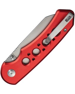 Civivi Pragma Prime folding knife 14C28N steel stonewash finish blade Button Lock Red Aluminium Handle Flipper