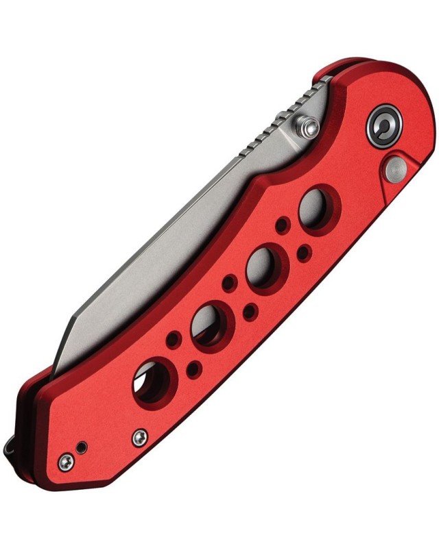 Civivi Pragma Prime folding knife 14C28N steel stonewash finish blade Button Lock Red Aluminium Handle Flipper