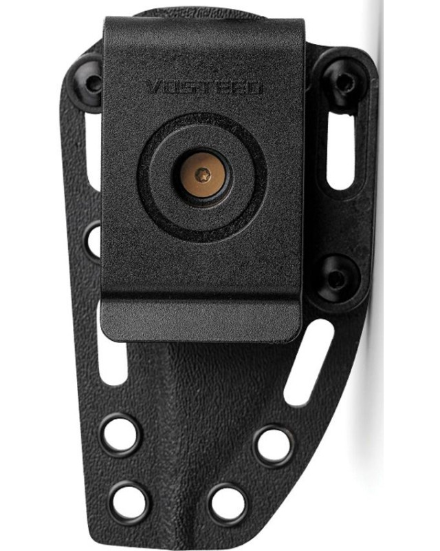 Vosteed H-Back full tang Fixed Blade 14C28N steel stonewash finish blue G10 handle black kydex sheath