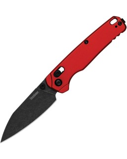 Kershaw Bel Air DuraLock 6105RDW Magnacut Steel Blackwash finish Red Aluminium Handle
