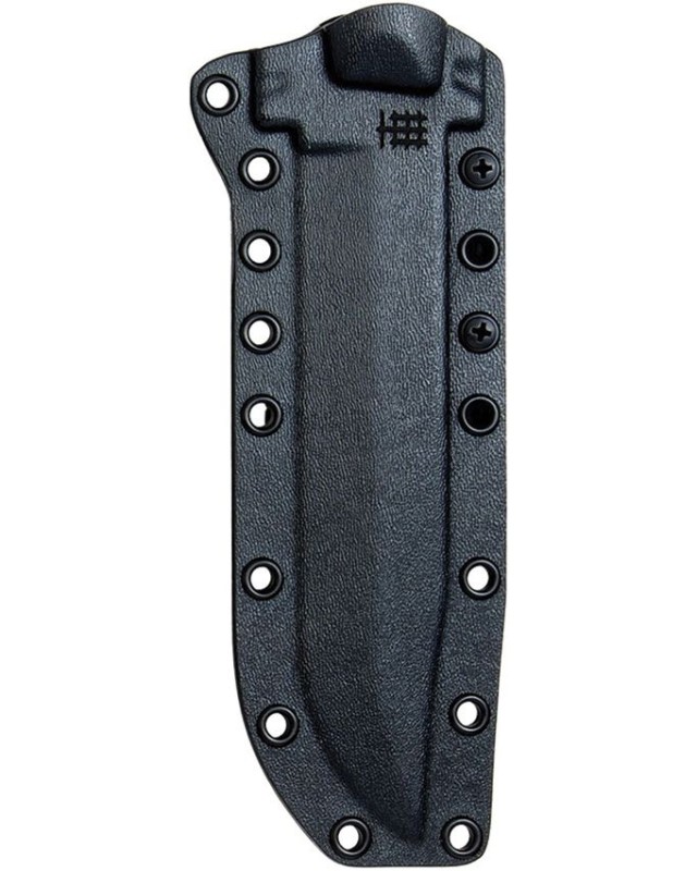 Halfbreed Blades Large Infantry Knife Gen 2 Full Tang D2 Steel black Teflon coated steel black G10 handle Black kydex sh
