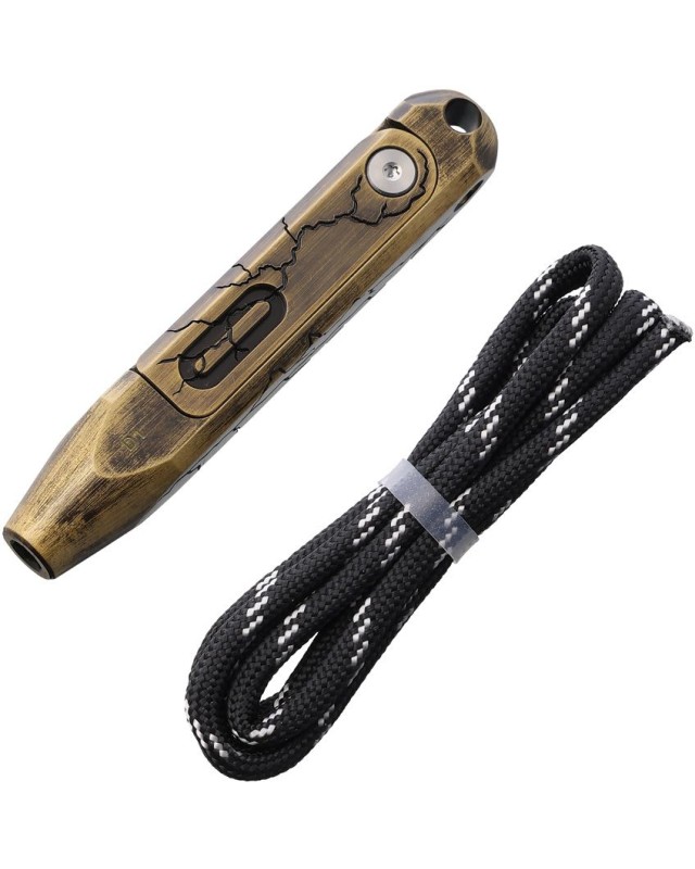 Oknife Otacle D1 cracked Brass knife service tool