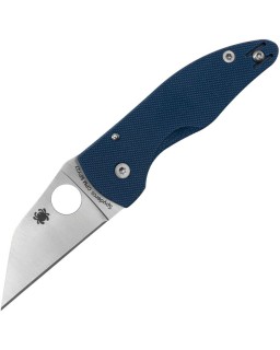Spyderco Microjimbo Compression Lock SPY27 steel Blue G10 satin blade Michael Janich Design
