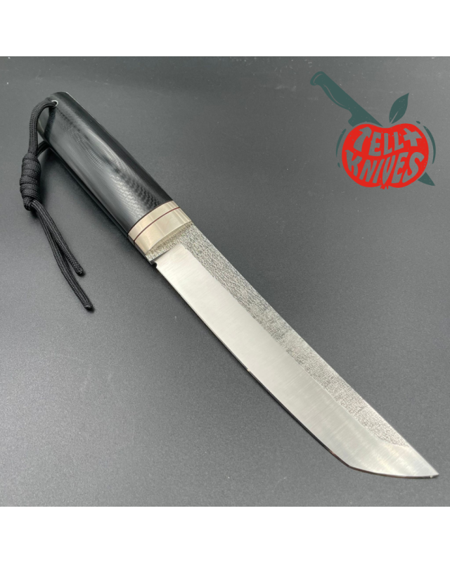 Sergey Shidlovskiy Custom Knives Model Classic Tanto forged Bohler N690 stainless steel silver nickel guard polished bla