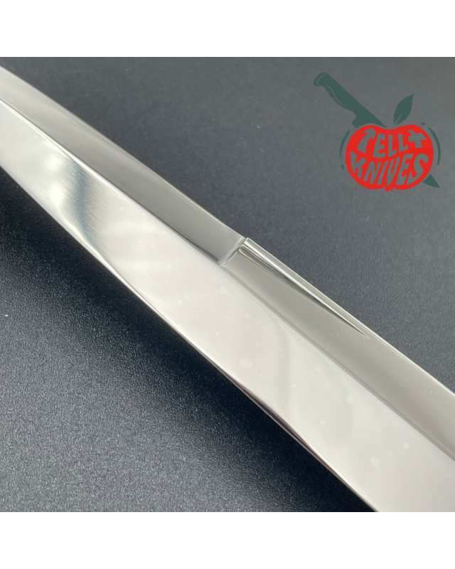 Jacques MONGIN Facette 13 couteau pliant lame acier inox finition miroir manche corne de buffle