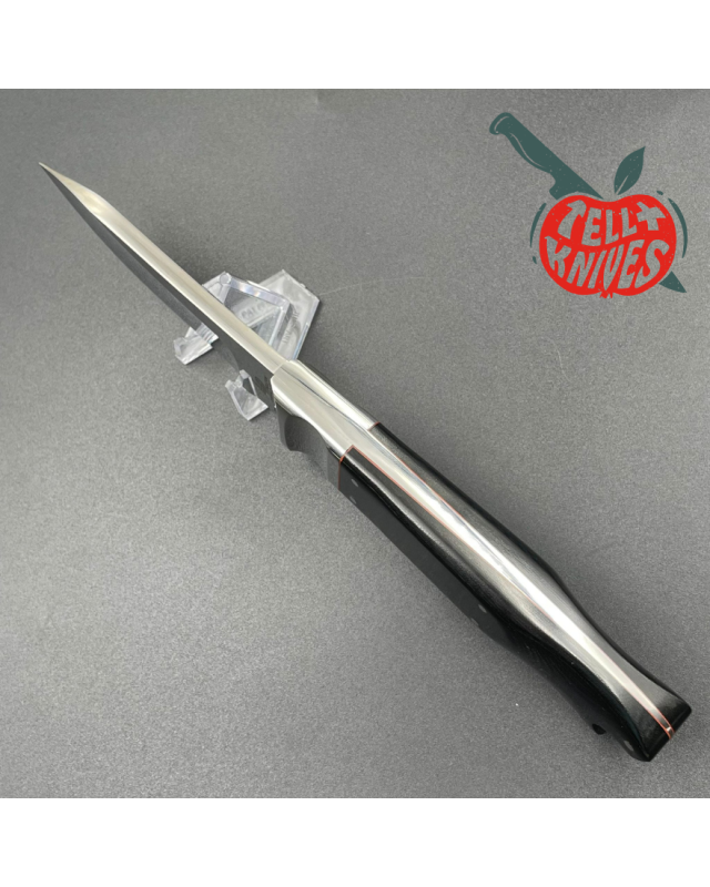 Cold Steel Pendleton Custom Classic Fixed Blade Knife VG-1 SAN MAI black micarta handle brown leather sheath