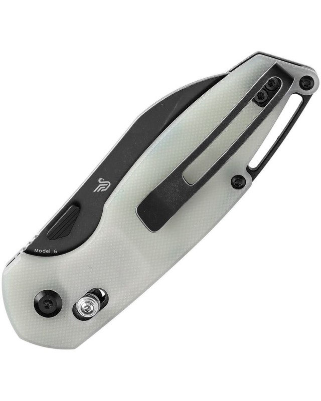 Tenable Model 6 Folding Knife Jade G10 Handle blackwashed 14C28N Sandvik steel Blade crossbar lock