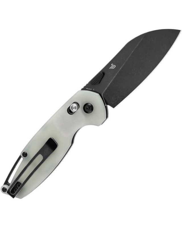 Tenable Model 6 Folding Knife Jade G10 Handle blackwashed 14C28N Sandvik steel Blade crossbar lock