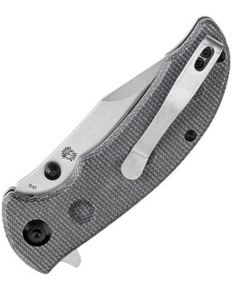 Tenable Rei Folding Knife Black Micarta Handle Stonewashed 14C28N Stainless steel Blade linerlock